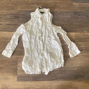 Topshop cold shoulder button down - 2/small
